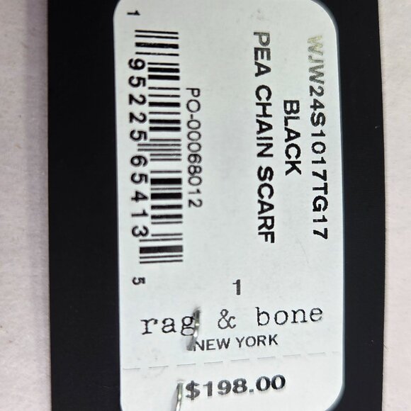 NWT rag & bone Women's Pea Chain Scarf - Picture 4 of 6